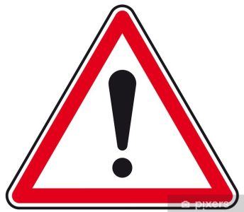 Panneau Attention danger !